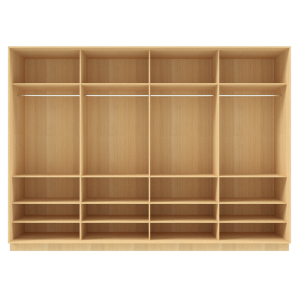 Garderoob Nelja Liuguksega Pähkel Parona