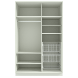 Garderoob Kahe Liuguksega Monumenthall Peegliga Kahe Pesukorvi ja Jalanõudekorviga paremal.