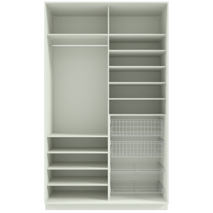 Garderoob Kahe Liuguksega Monumenthall Peegliga Kahe Pesukorvi ja Kahe Jalanõudekorviga paremal.