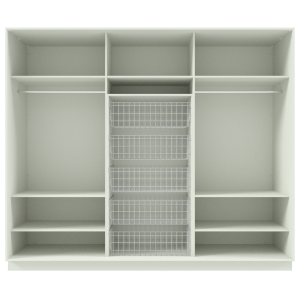  Garderoob Monumenthall Kolme Liuguksega Peegliga Viie Pesukorviga