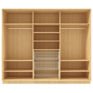 Garderooob Kolme Liuguksega Pähkel Parona Kahe Pesukorviga Ühe Jalatsikorviga