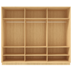 Garderoob Kolme Liuguksega Pähkel Parona