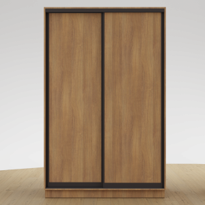 Garderoob Riidekapp Kahe Liuguksega Pähkel Parona Kahe Pesukorviga vasakul.