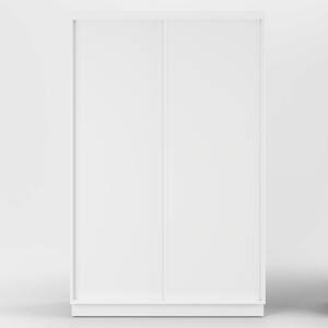 Riidekapp Garderoob Kahe Liuguksega Valge 