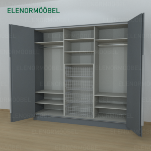 Riidekapp Garderoob Kahe Voldikuksega Nelja Pesukorviga Monument Hall