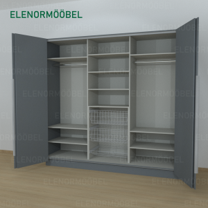 Riidekapp Garderoob Kahe Voldikuksega Kahe Pesukorviga Ühe Jalatsikorviga Monument Hall