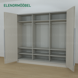 Riidekapp Garderoob Kahe Voldikuksega Kašmiir Hall