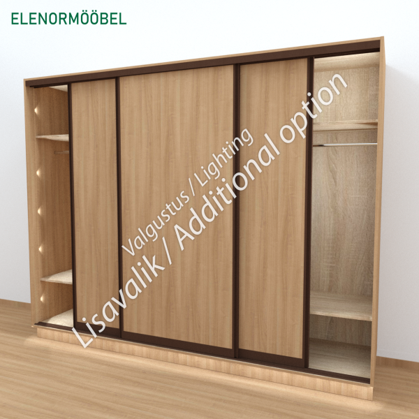 Garderoob Kolme Liuguksega Pähkel Parona Garderoob Kolme Liuguksega Pähkel Parona