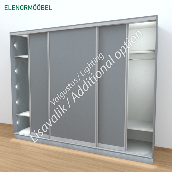 Garderoob Monumenthall Kolme Liuguksega Peegliga Garderoob Monumenthall Kolme Liuguksega Peegliga