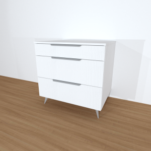 Kummut Kolme sahtliga Valge Struktuurne