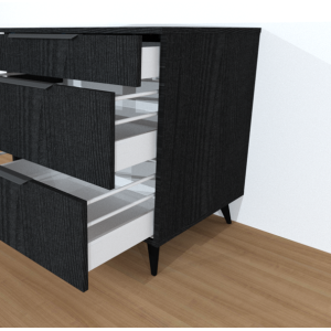 Kummut kuue sahtliga Must struktuurne