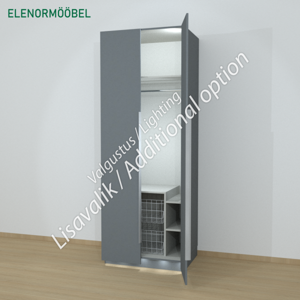 Riidekapp Garderoob Kahe Käänduksega Kahe Pesukorviga Monument Hall