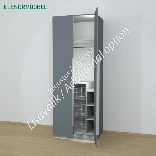 Riidekapp Garderoob Kahe Käänduksega Kolme Pesukorviga Monument Hall