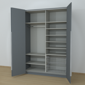 Riidekapp Garderoob Voldikuksega Kahe Pesukorviga Paremal Monument Hall