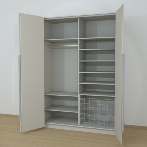 Riidekapp Garderoob Voldikuksega Kahe Pesukorviga Paremal Kašmiir Hall