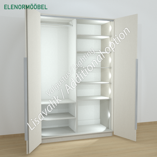 Riidekapp Garderoob Voldikuksega Kahe Pesukorviga Ja Ühe Jalatsikorviga Paremal Kašmiir Hall