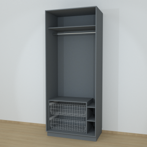 Riidekapp Garderoob Kahe Käänduksega Kahe Pesukorviga Monument Hall