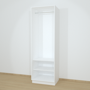 Riidekapp Garderoob Avatud Valge 